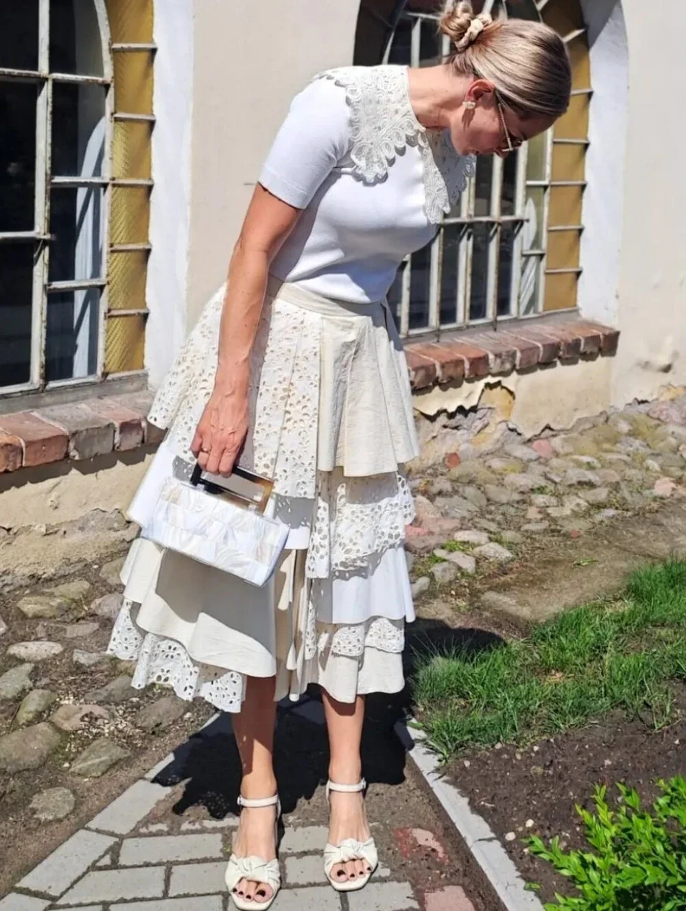 ZARA ZW COLLECTION LIMITED EDITION PATCHWORK MIDI SKIRT